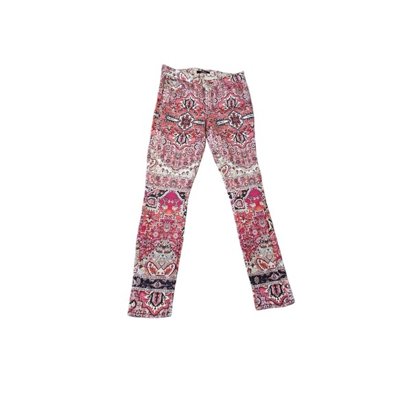 7 For All Mankind Denim - 7 For All Man Kind The Ankle Super Skinny Totem Print Jeans Size 27 Hippie